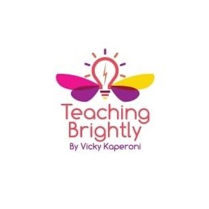 TEACHING BRIGHTLY BY VICKY KAPERONI logo
